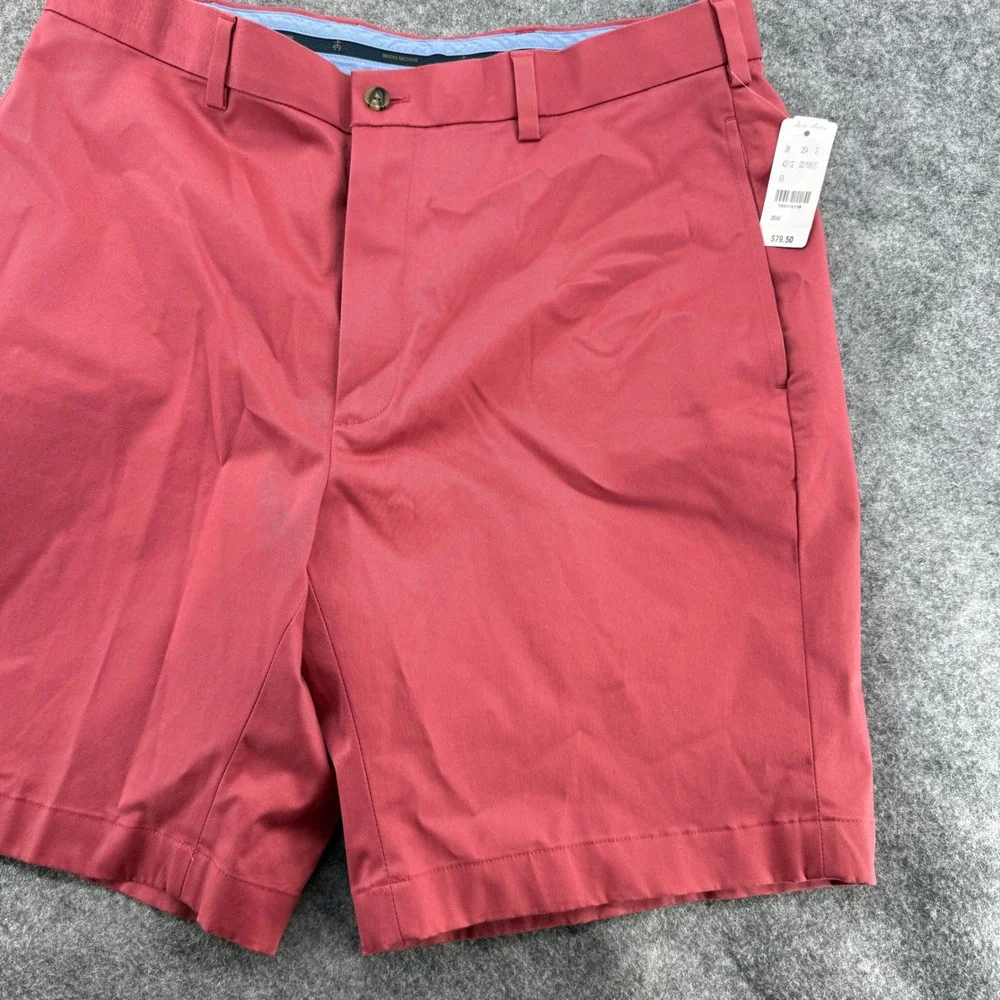 Brooks Brothers Advantage Chino Men 35W Red Pink NWT Waistband Flat Front